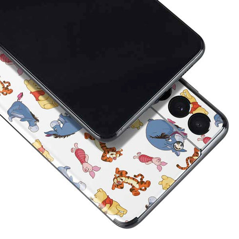 Disney Winnie the Pooh Character Pattern Galaxy S21 Plus 5G Skin